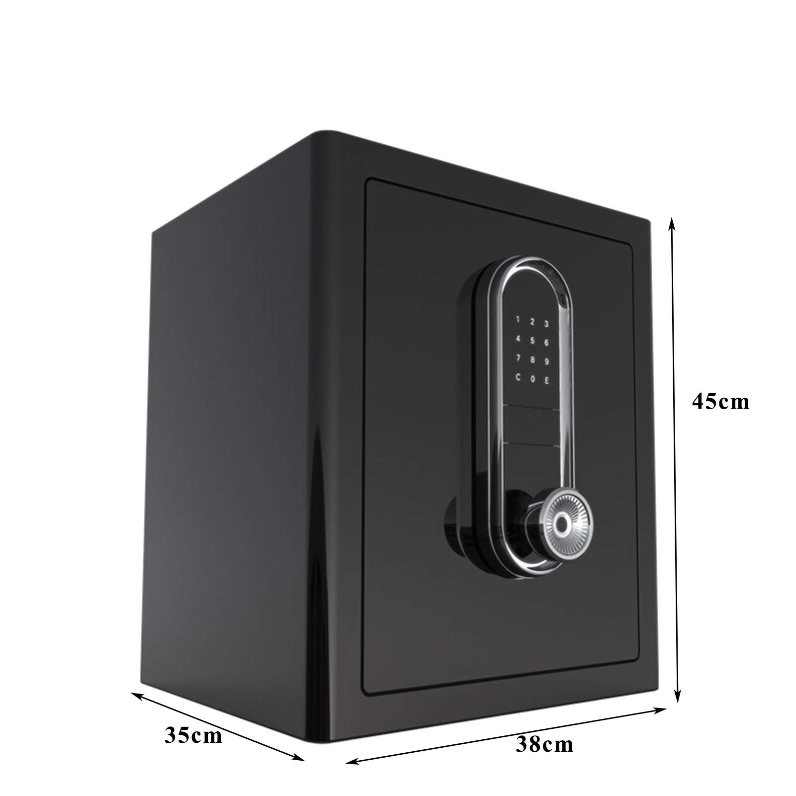 Tresor im modernen Minimalismus-Design, automatisch öffnender Tresor, digitaler Safe mit Füßen, Stummschaltungsmodus, Heimtresor aus Stahl mit hoher Kapazität für Haushalt, Kleiderschrank,