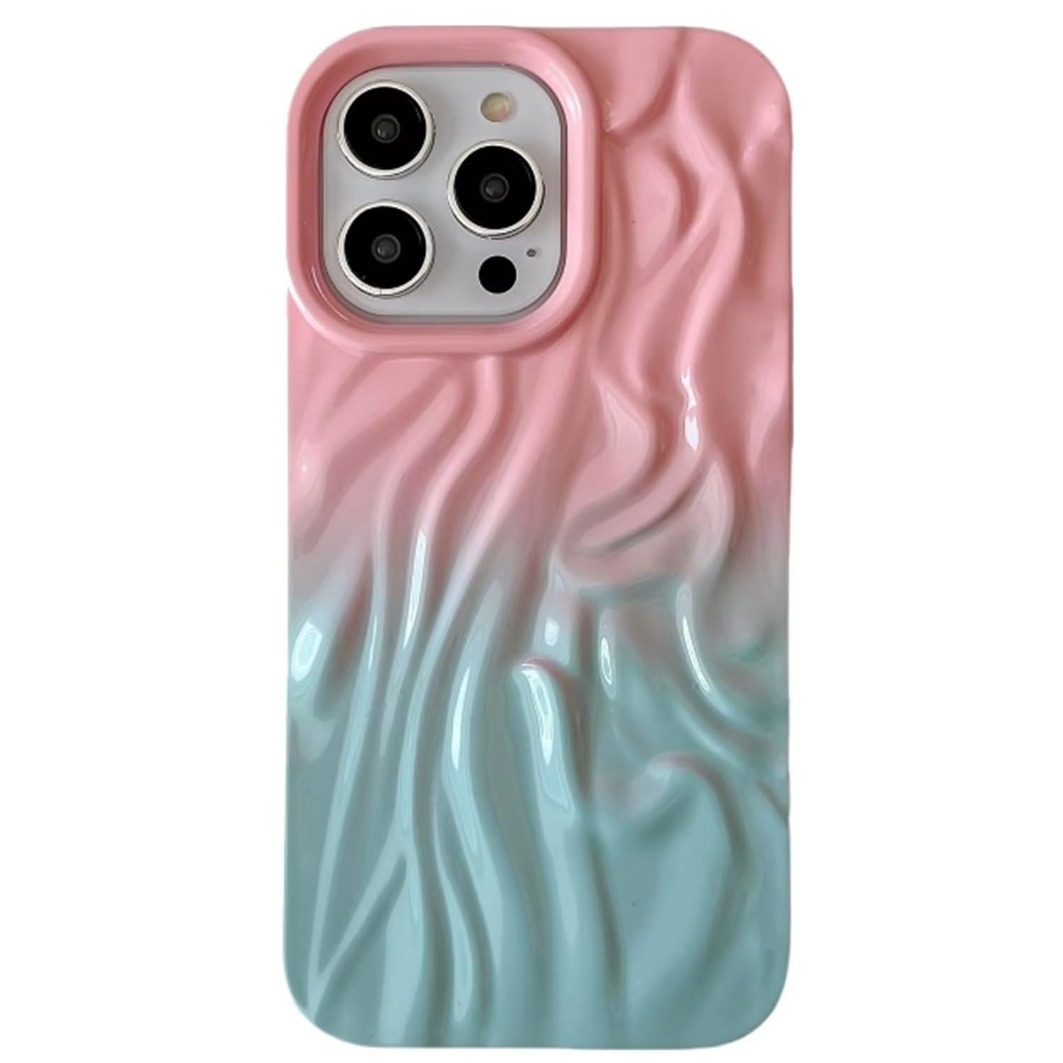Custodia Per IPhone 12 Con Design Onda D'Acqua - 3D Increspature, Lucido Con Brillantini, TPU Morbido Antiurto - Foto 11