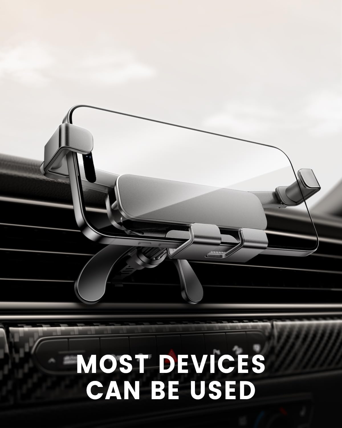 Delobon Supporto per telefono da auto [progettato per telefoni pieghevoli] per Samsung Galaxy Z Fold 7 6 5 4 3 2 S25 Ultra Pixel 9 Pro Fold iPhone 16 15 14