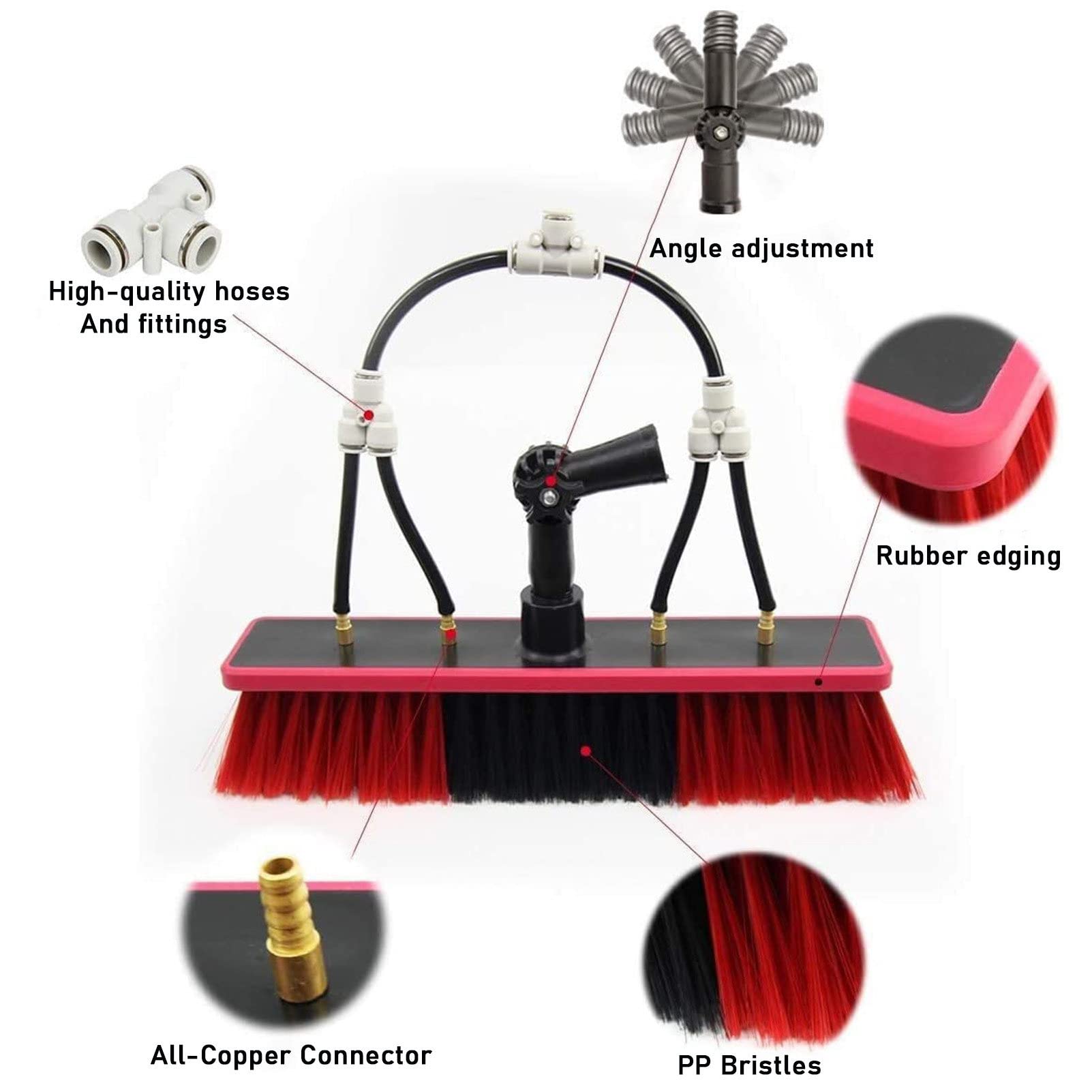 Productos De Limpieza,Cepillos De Limpieza De Paneles Solares De 3,6 M - 10,8 M, Kits De Limpiador De Ventanas, Barras De Suministro De Agua/Manguera, Equipo De Cepillo De Limpieza