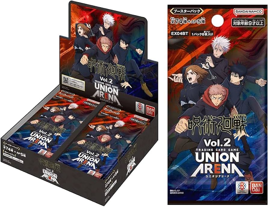 Amazon.com: Jujutsu Kaisen Vol. 2 Booster Box: Union Arena : Toys