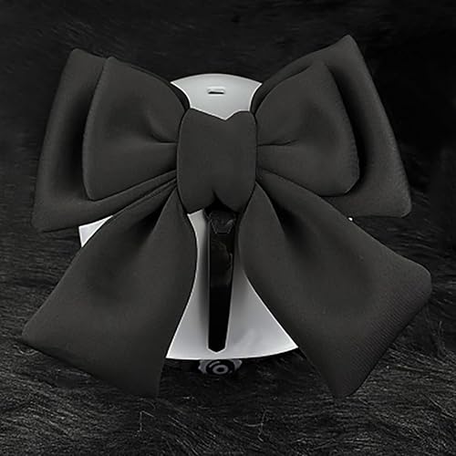 Miniatura 2 de 1 paquete de accesorios para casco de motocicleta con lazo grande autoadhesivo negro para decoraciones de motocicleta, pasamontañas, máscara de