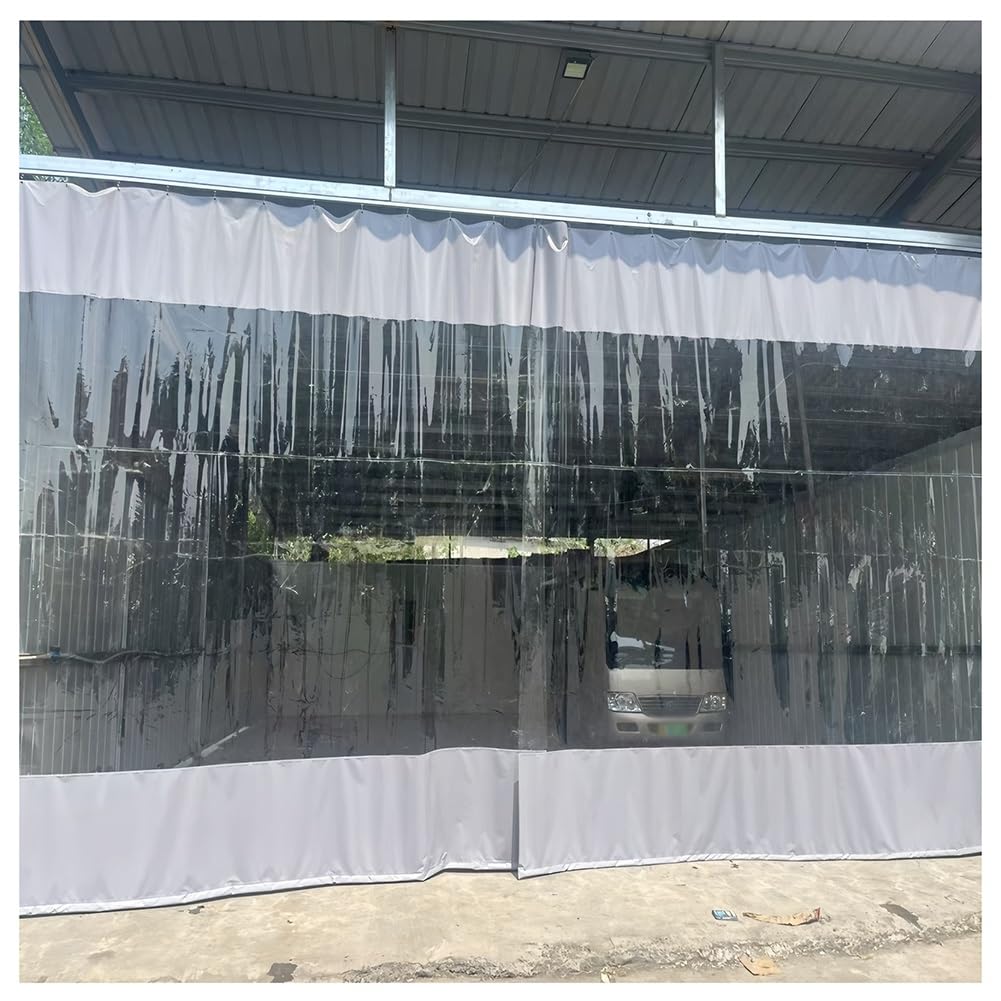 Rideaux de séparation de garage imperméables avec bâche vinyle extérieurs pour bicolage et porche