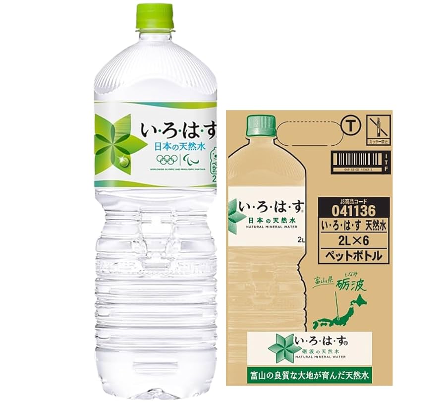 Amazon.co.jp: い・ろ・は・す 2L 砺波の天然水 富山県 いろはす