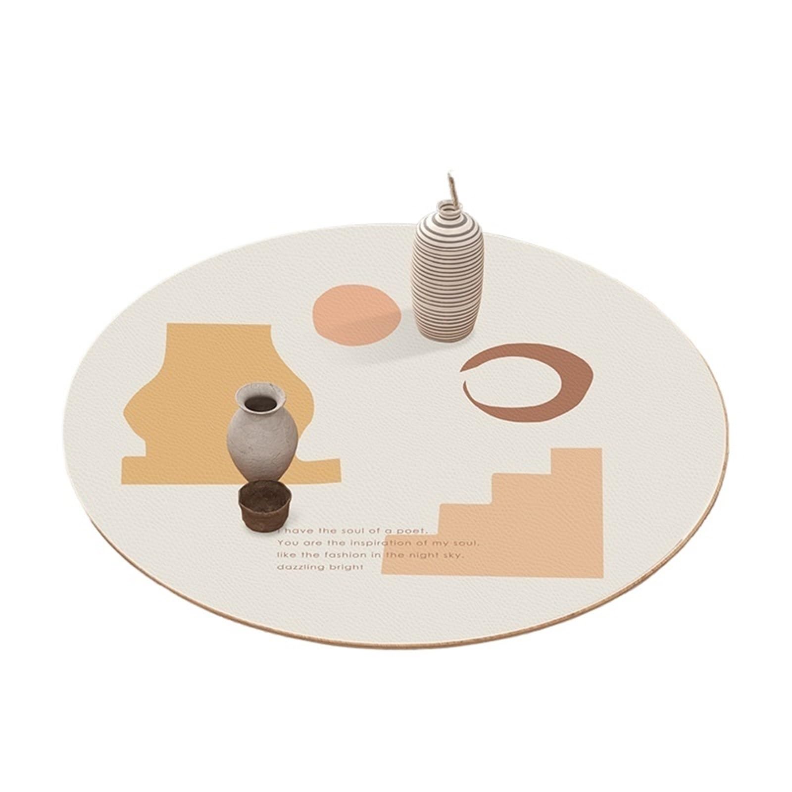 Nappe ronde imperméable à l'huile et tapis de table 135cm