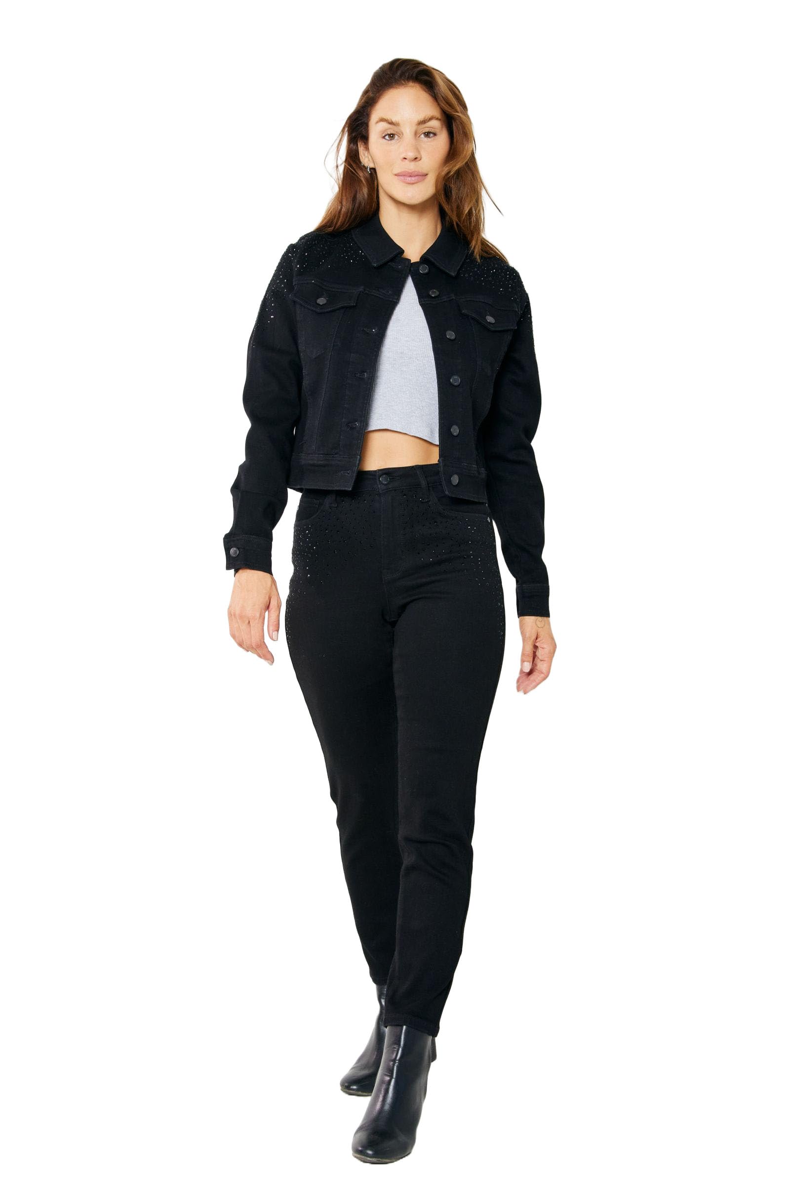 希少色｜Tiffany Blue Black Denim Jacket 希少色｜Tiffany Blue Black Denim Jacket