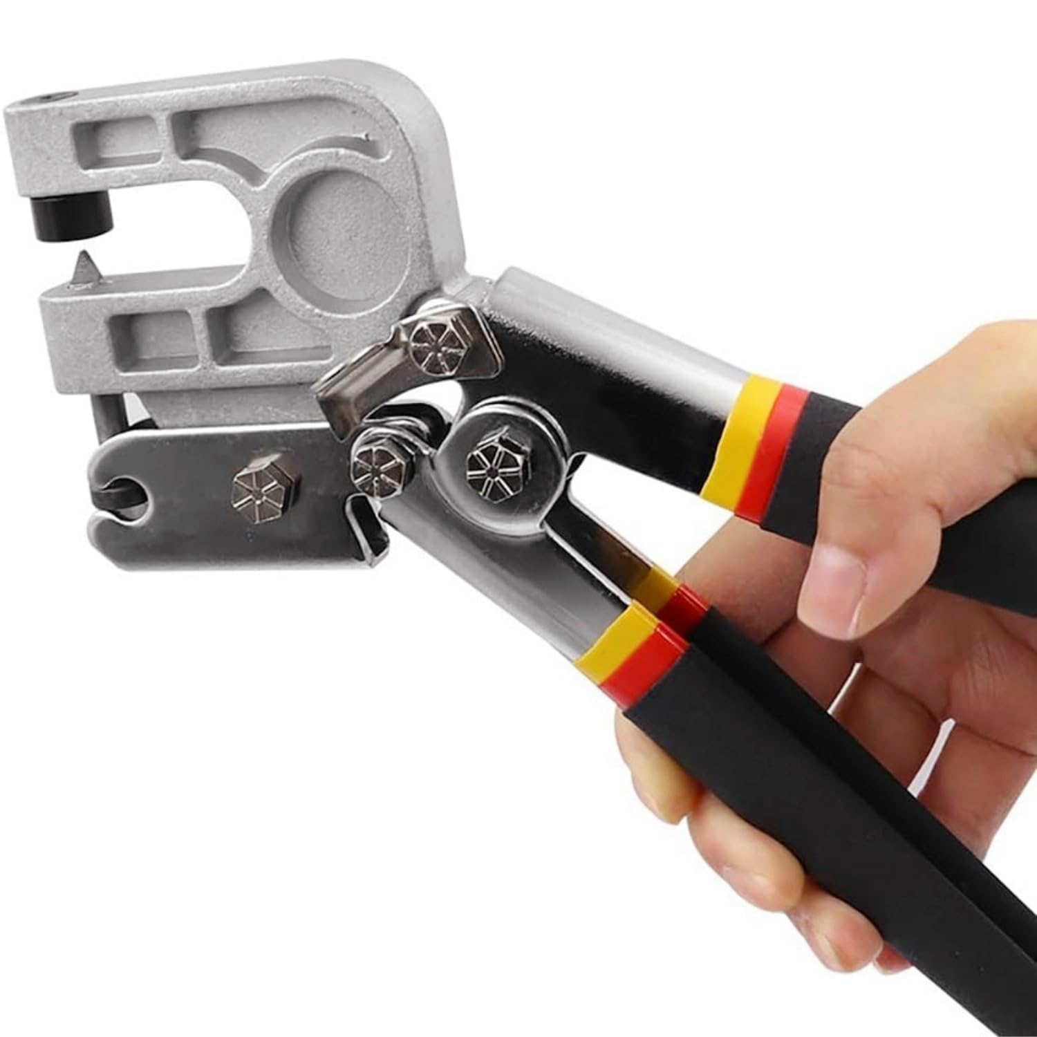 Metal Stud Crimper Pliers, 270mm Stud Crimper Drywall Tools, Handheld Alloy Steel Punch Wall Fastening Tool, for Most Gypsum Board Work Decoration Projects