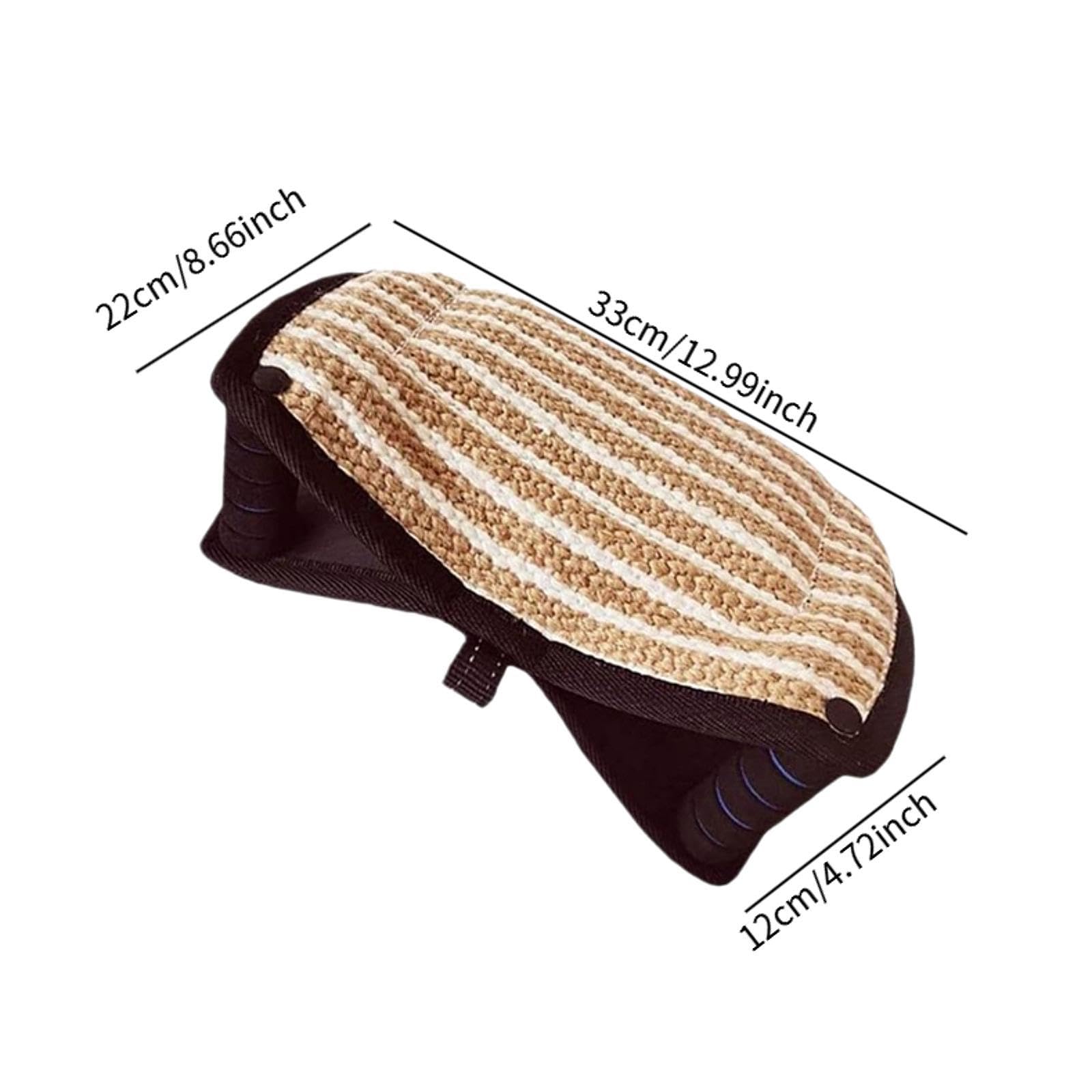 Almohada de para Perros para Entrenamiento Interactivo Almohadilla de Jute con Doble Asa Juguete Masticable Educativo Herramienta de Adiestram