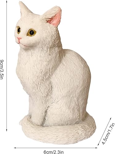 Miniatura 2 de Estatua de jardín de resina para gato, escultura de árbol para exteriores, regalo aplicable a jardín, terraza y césped, estatua de gato al aire