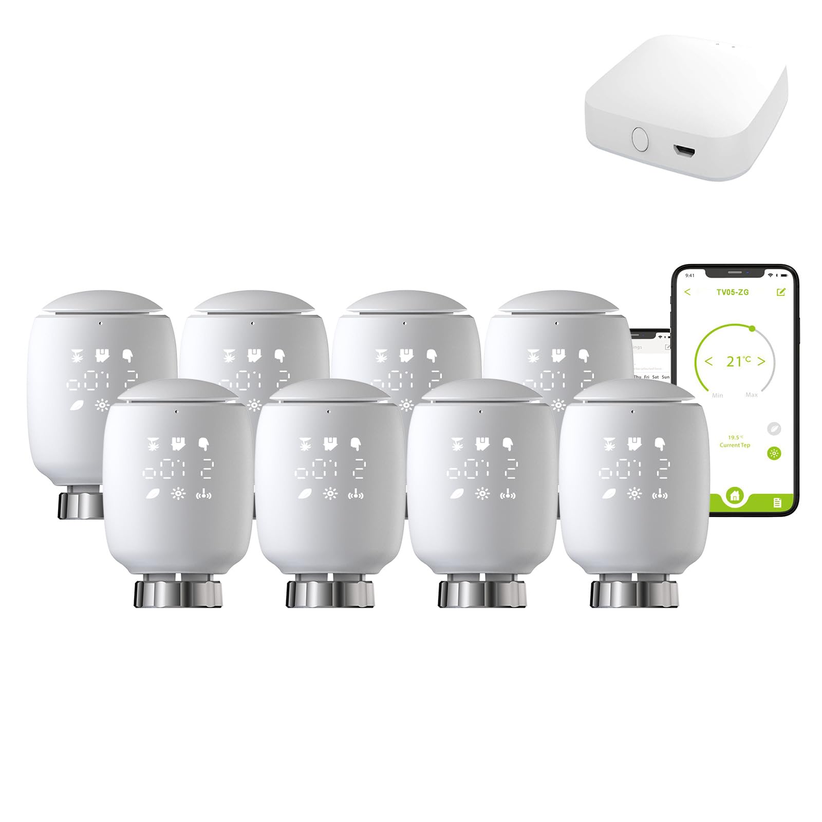 Valvola termostatica eTRV Zigbee per radiatore M30x1.5