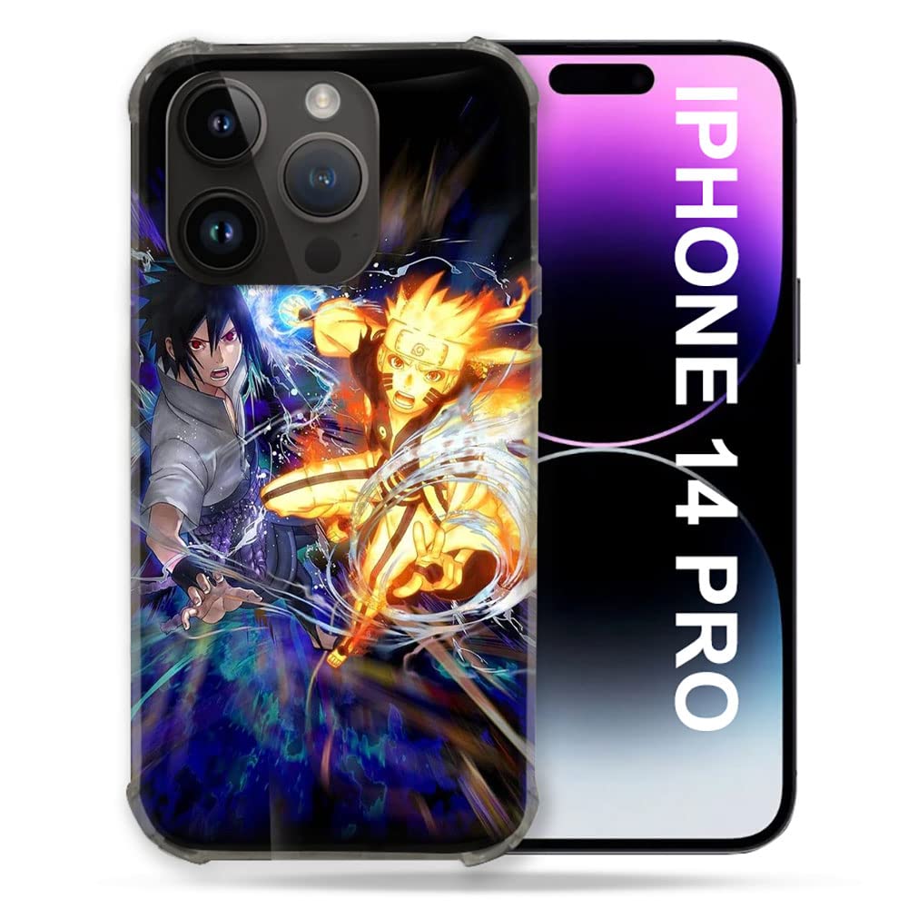 Coque Naruto VS iPhone 14 Pro Cokitec protection rigide manga 6.1