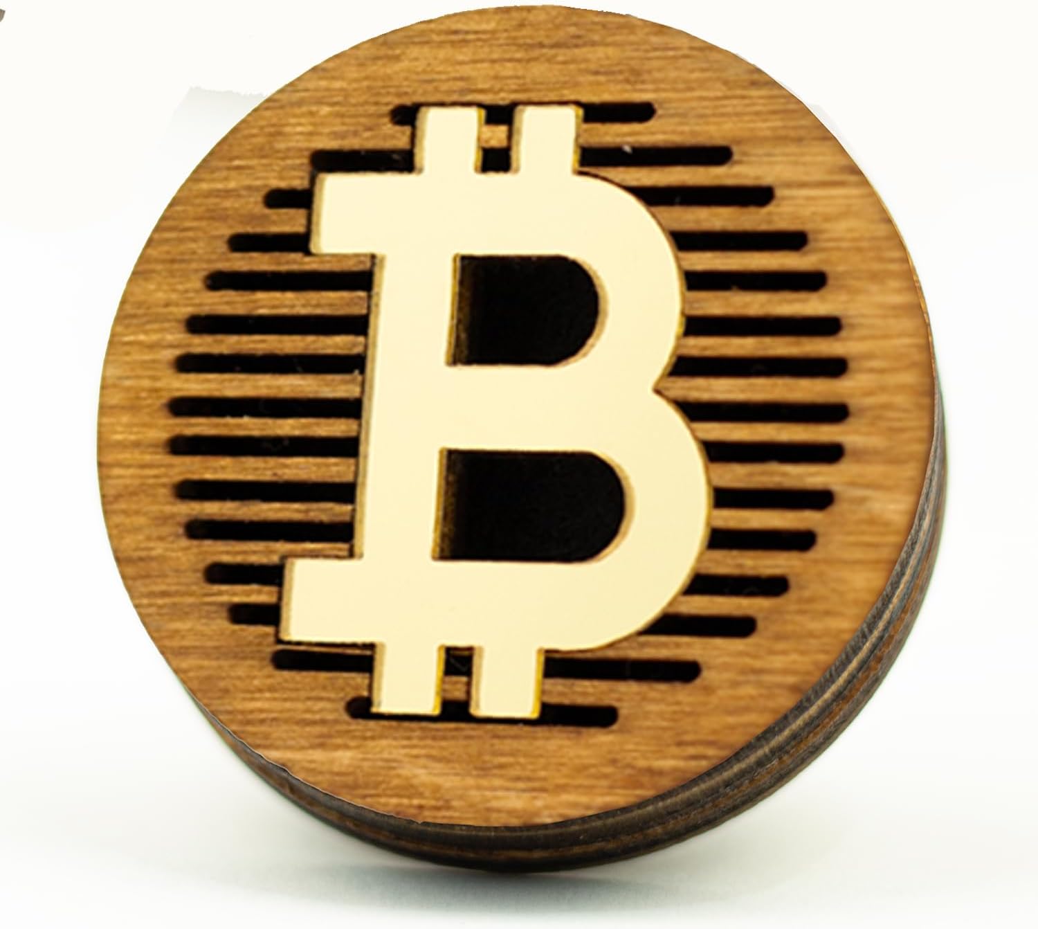 Car air freshener Luxury Wooden Car Diffuser Vent Clip for Essential Oils, Unique Dollar Sign/Bitcoin Aromatherapy Air Freshener Gift Set, with 10 Scent Pod (Bitcoin, Standart) Bitcoin 0.33 Fl Oz (Pack of 3) - Image 1 of 8