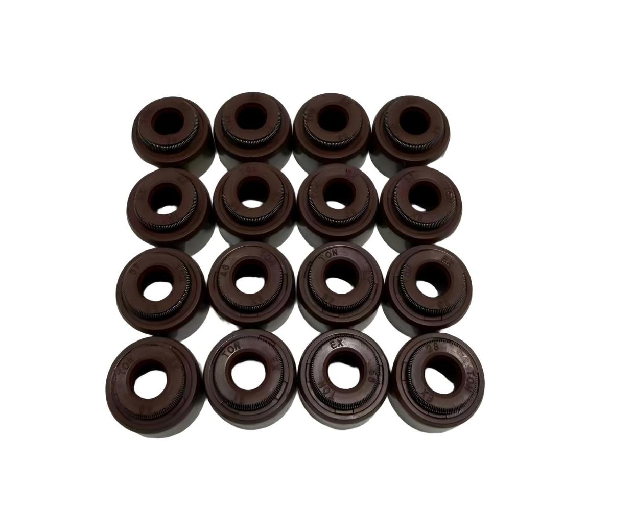 Valves Stem Oil Seals Set Compatible with Acura CSX Honda CRV Accord Civic 2.0L 2.3L 2.4L Replace OE 12210-PZ1-004