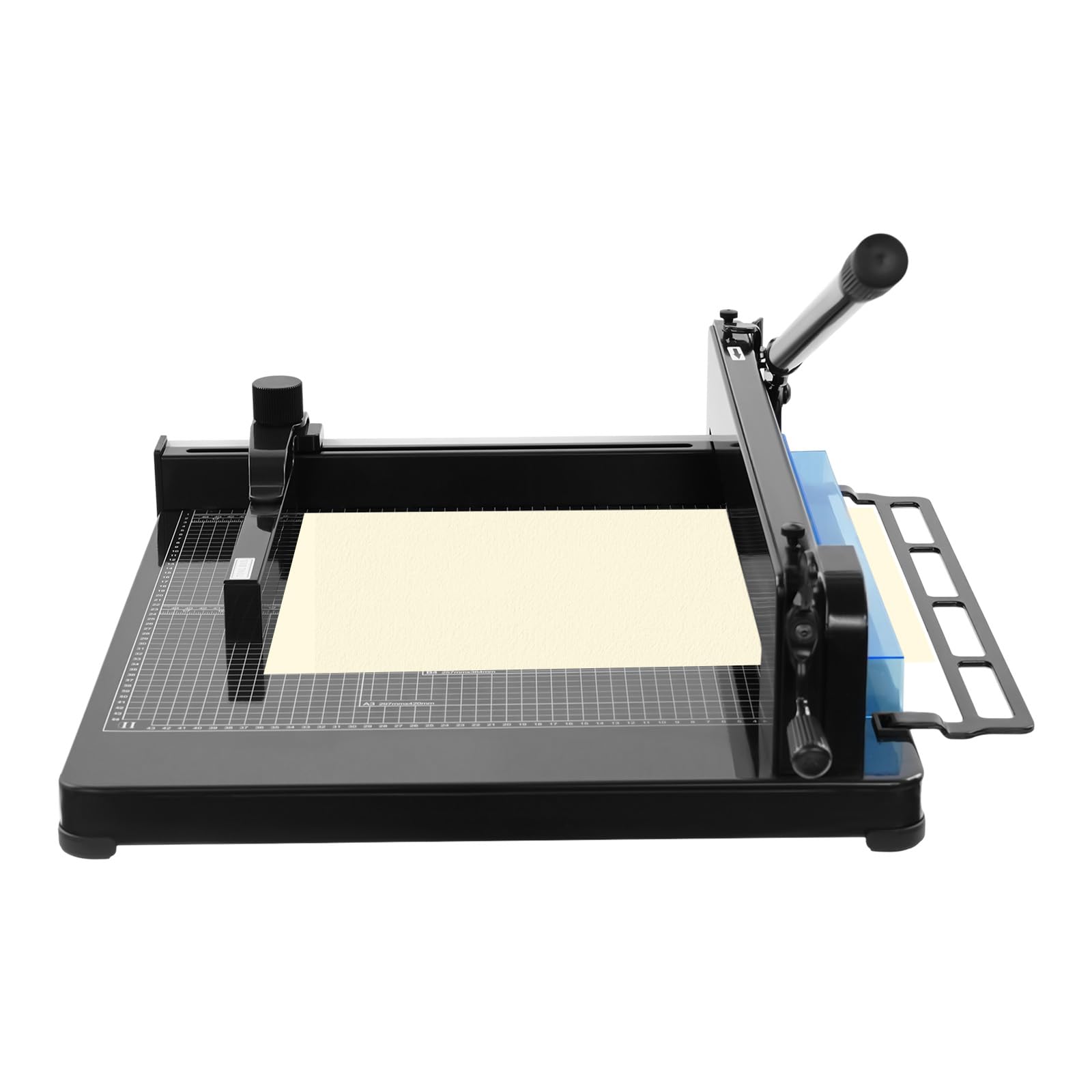 Taglierina impilabile per 400 fogli, taglierina professionale con blocco di sicurezza, taglio preciso, taglierina a leva 40 mm, spessore di taglio