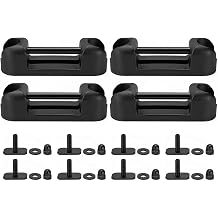 Truck Bed Tie Down Cleats, 4 Pack Adjustable T-Slot Anchors Compatible with RealTruck Elevate Tie Downs,T-Slot Anchors for Bed Rails
