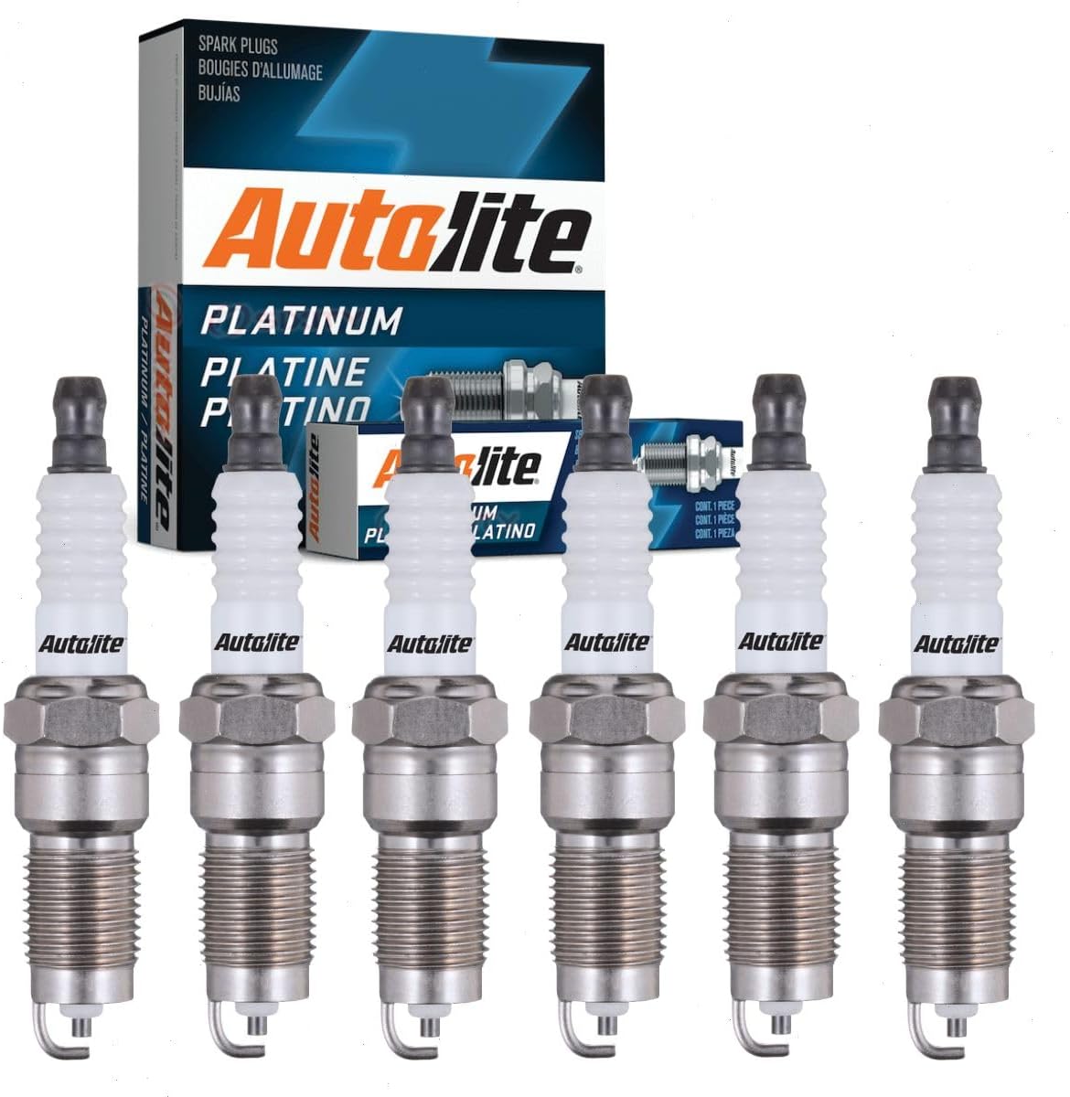 Sixity Auto 6 pc Autolite Platinum Spark Plugs compatible with Ford Explorer 4.0L V6 2005-2010
