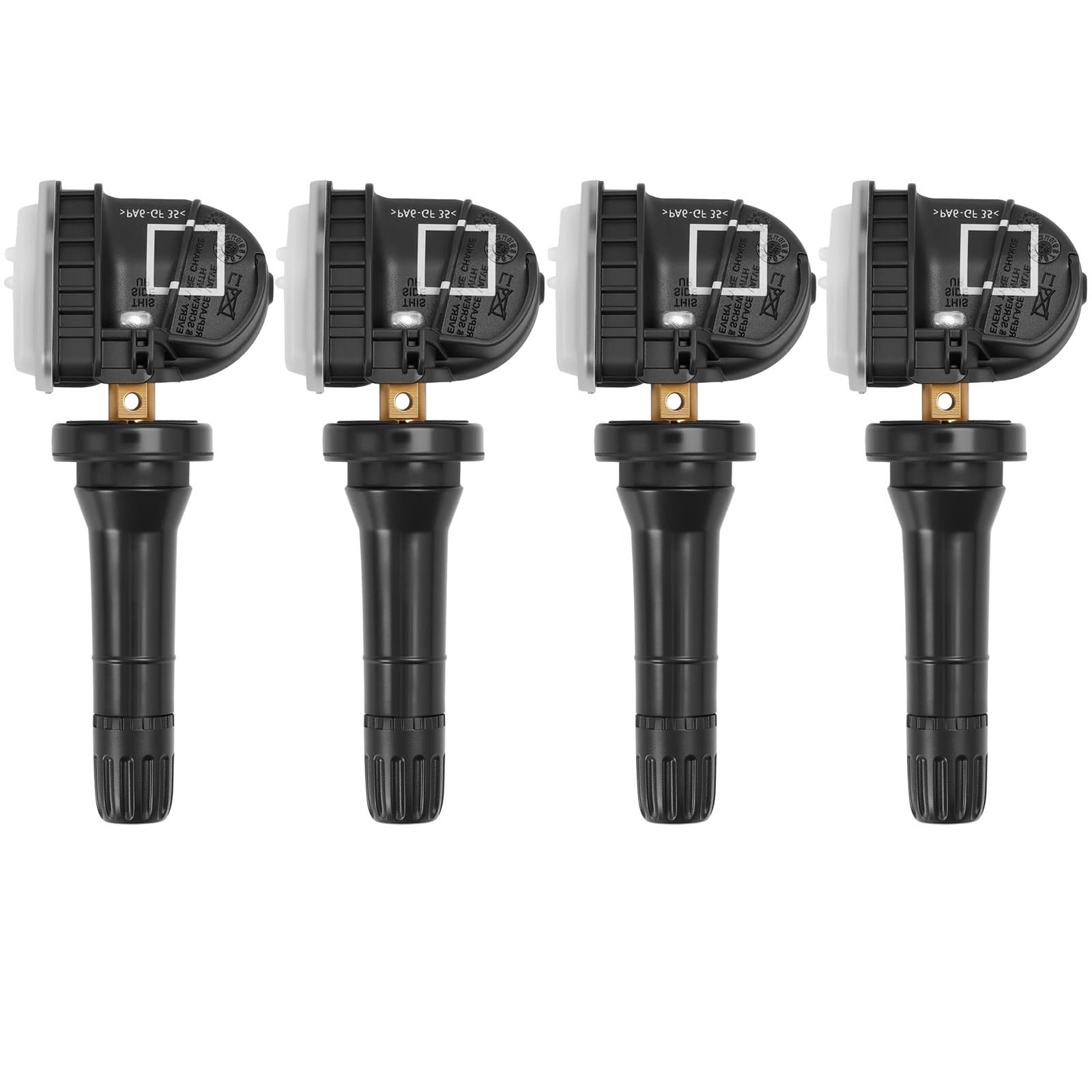4 sensores de presión de neumáticos de 433 MHz EV6T-1A180-CB/DB Sensores de repuesto para Opel, Ford Focus, Fiesta, B-Max, C-Max, Kuga, Mondeo, Ecosport y LCV Transit.