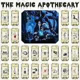 120 Pieces Halloween Apothecary Bottle Labels Halloween Bottle Labels 24 Styles Halloween Glassy Bot