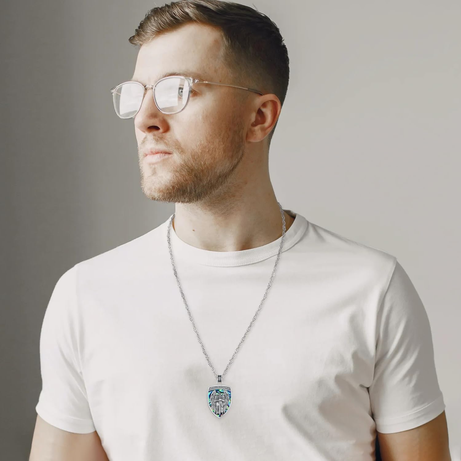 925 Sterling Silver Saint Religious Necklace for Men Women Amulet Protect Patron Amulet Medal Jewelry Gifts