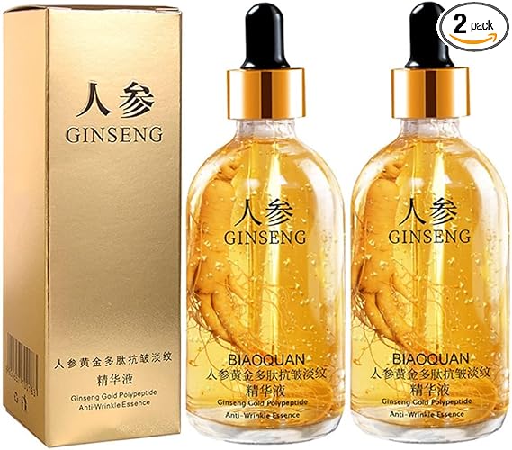 Ginseng Polypeptide Anti-Ageing Essence, Ginseng Extract Liquid Gold Ginseng Anti Wrinkle Serum Oil, Ginseng Polypeptide Essence, Ginseng Gold Serum Korean Anti Aging Essence