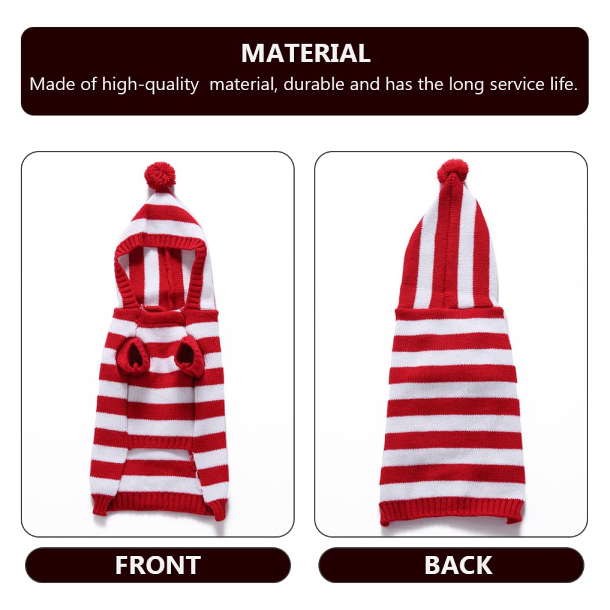 POPETPOP 3pezzi Maglione Natalizio per Cani Maglia Abbigliamento per Animali Domestici Comodo e Leggero per Passeggiate e Foto Taglia