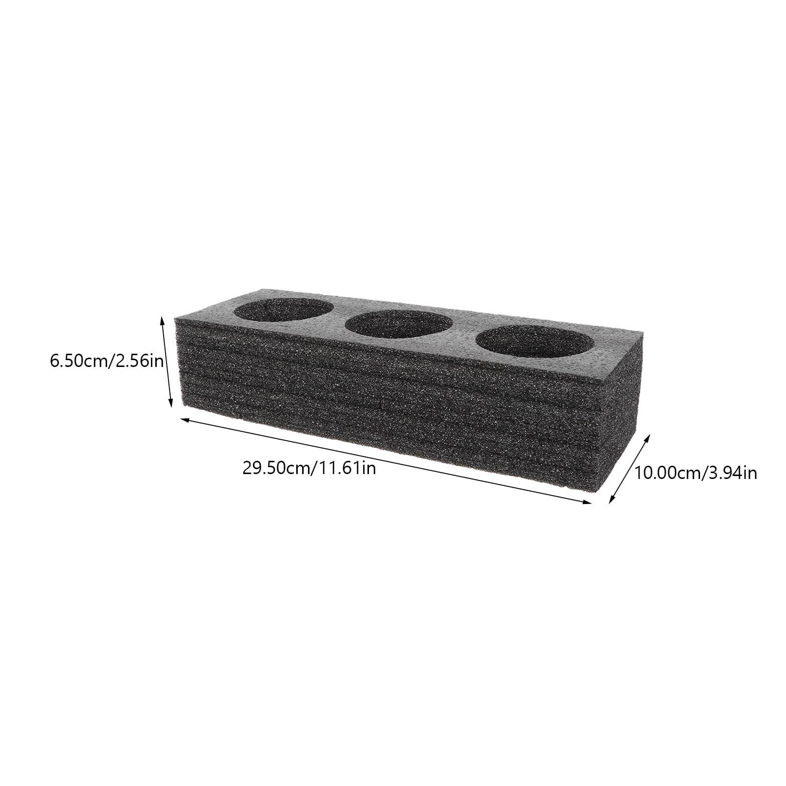 Housoutil Porte-Gobelet En Mousse Pour 3 Tasses Support De Tasse À Café Et Thé À Emporter Organisateur Pratique Pour Voiture Camping-Car Et Bateau 11.6X3.9X2.6 Pouces