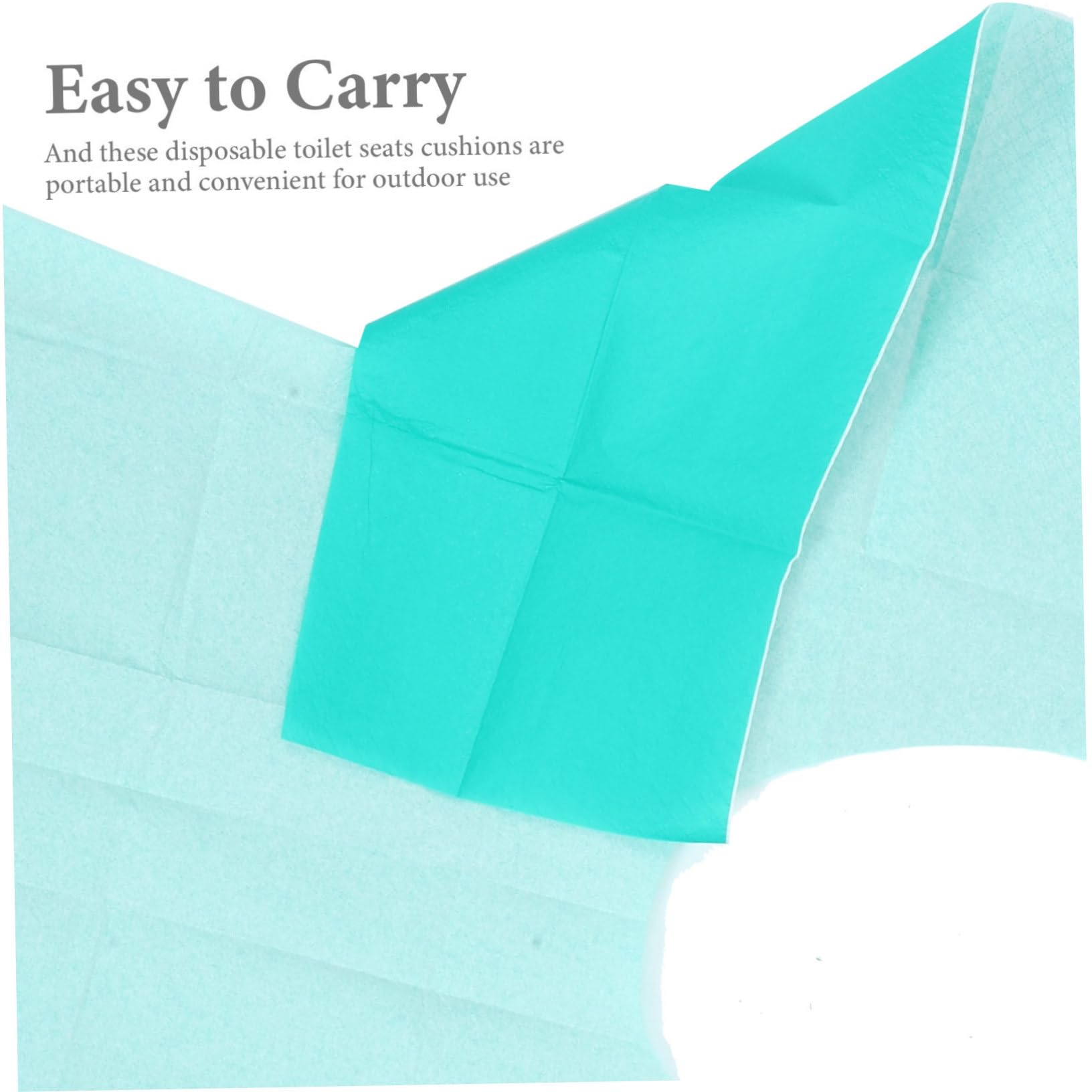 HEMOTON 10 Pack Disposable Toilet Seat Covers Travel Camping Mats for Hotel Toilet Seat Covers for Bathroom Easy to Carry Store