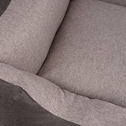 Knuffelwuff 14096-007 Hundebett Hundekörbchen Hundesofa Hundekissen Hundekorb Bezug Waschbar Grosse Hunde Xxl Luke Schwarz-Grau