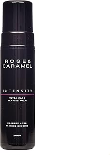 Rose & Caramel Intensity Bronzed Self Tanning Mousse 200ml. Bronze, Sunless Self Tanner, Hydrating & Longlasting