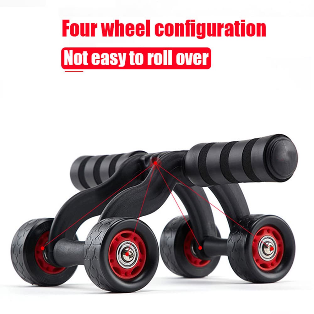XININ 4 Räder Bauchwalze Für Muskelübseinrüstung Home Indoor Office Fitness Kein Lärm