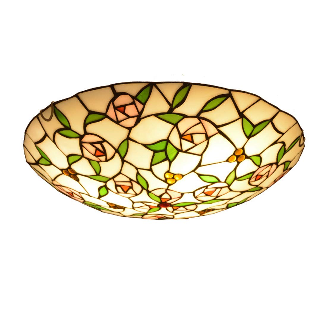Plafonnier rétro E27 dimmable rond de 40 cm pour éclairage de chambre - 8