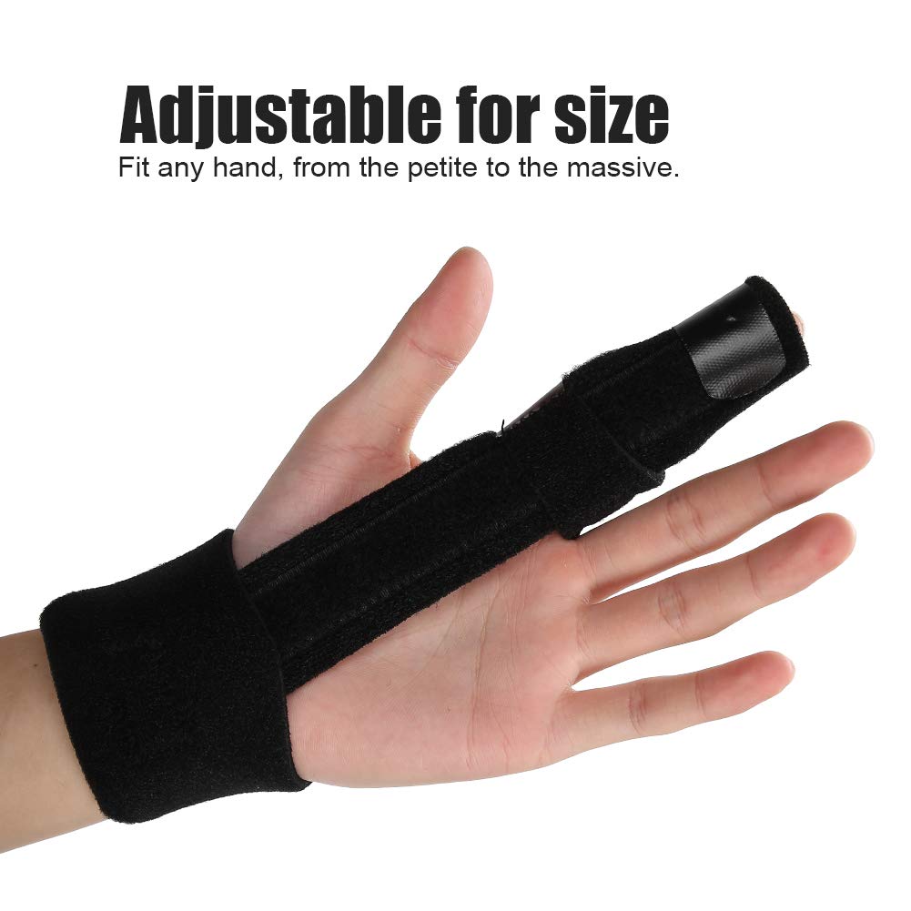 Hand Splint, Finger Brace 2Pcs Mallet Trigger Finger Splint Support Brace Finger Splint for Finger Sprain Displacement Dislocation