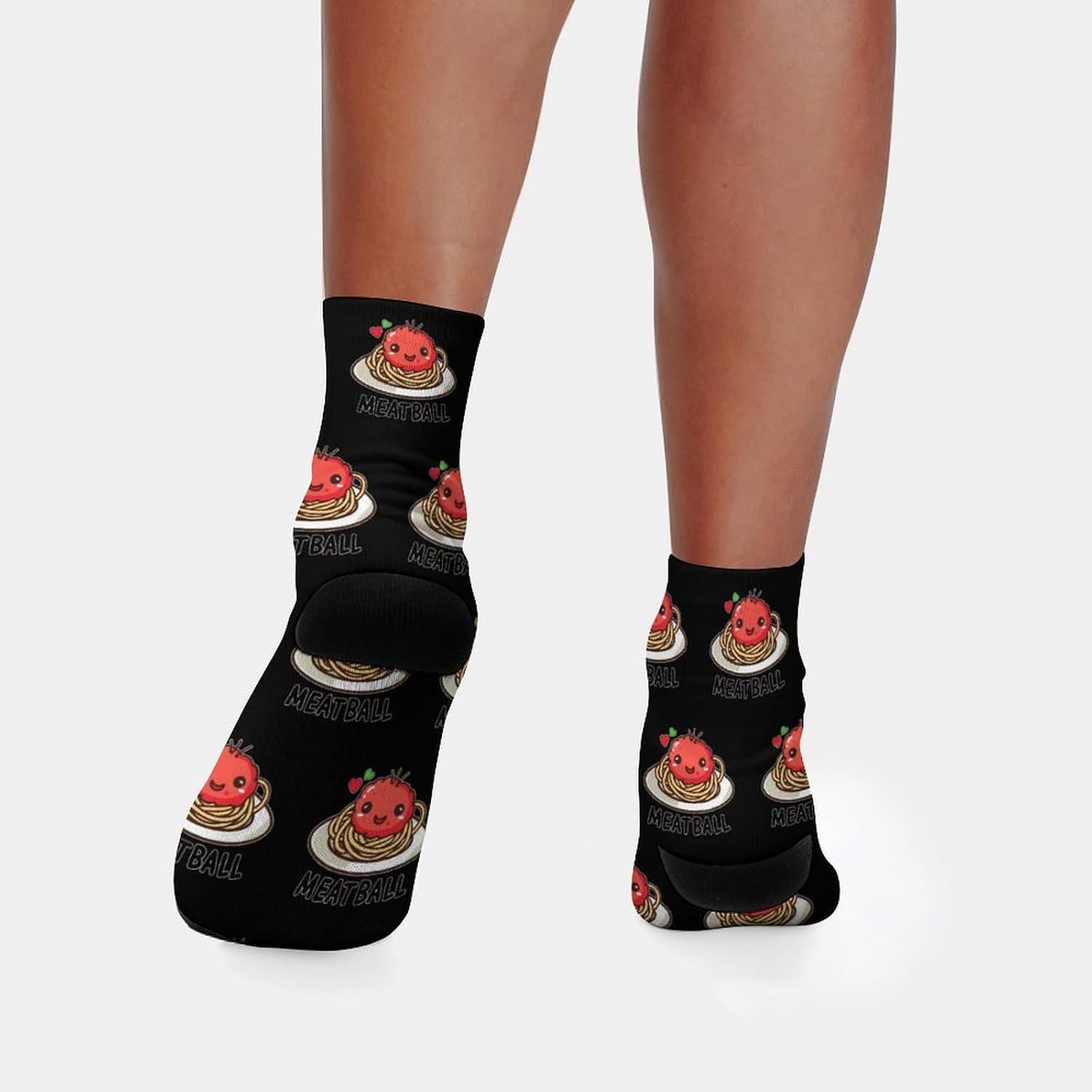 Meatball Cute Italian Knee High Socks Athletic Long Stockings Sport Casual Crew Tube Sock Boot