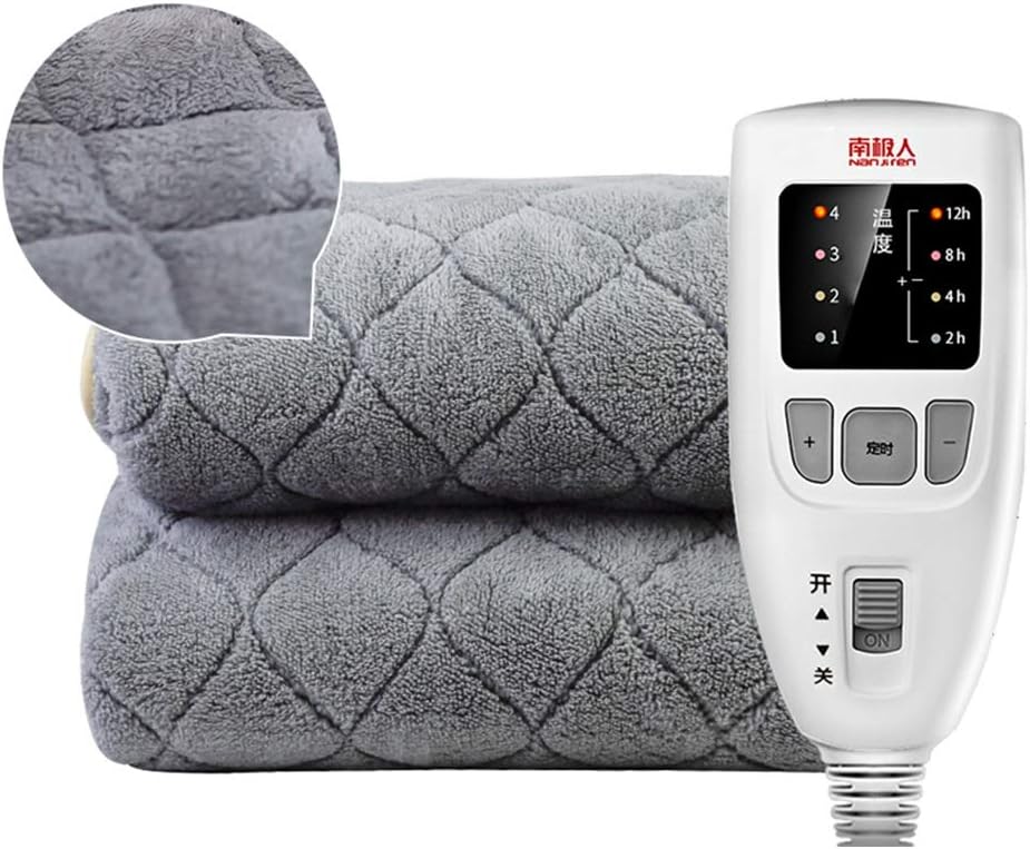 Electric Blanket WFF, Large Heating Blanket with 4 Adjustable Temperature Levels, 12