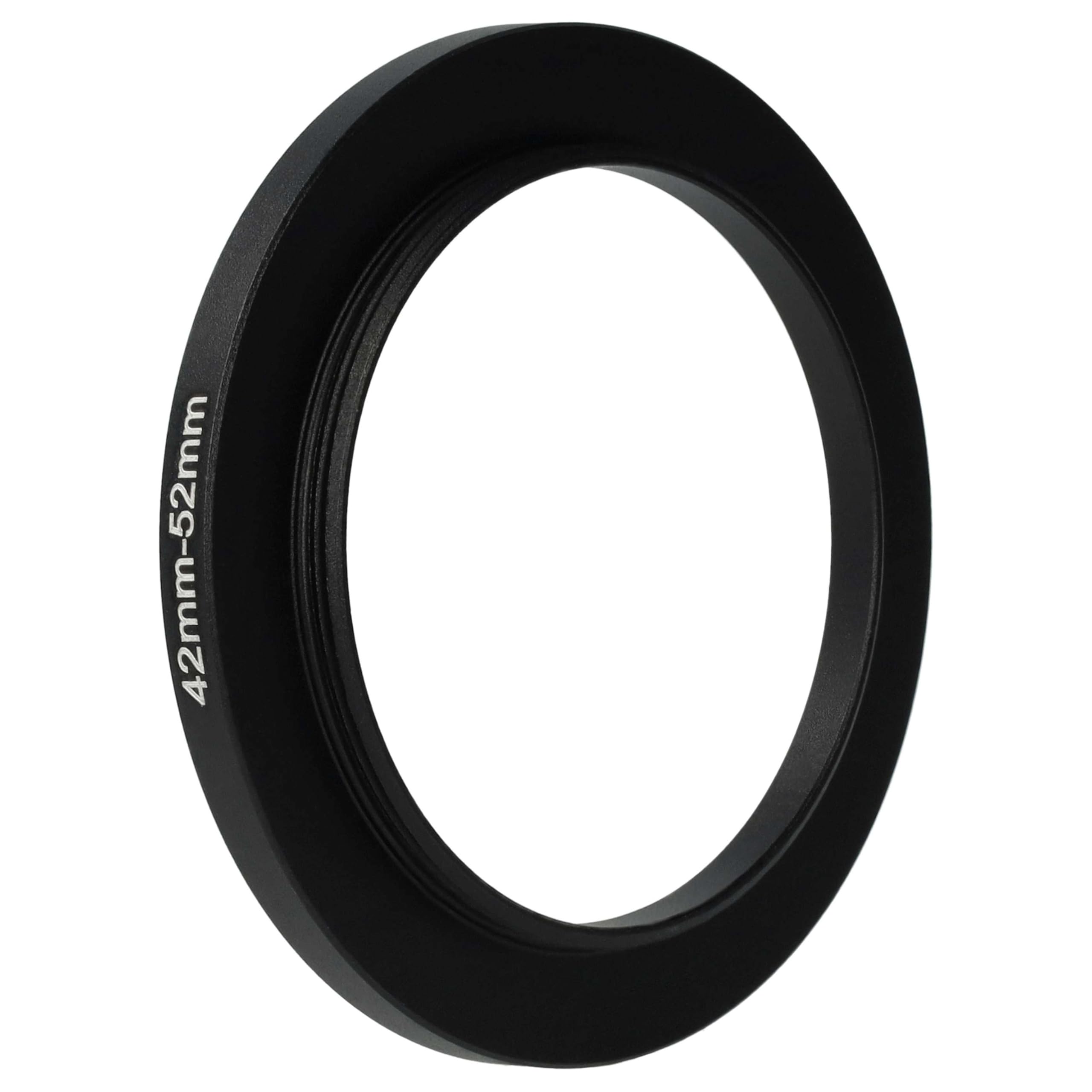 Image secondaire de vhbw Bague d'adaptation de Filtre Step-Up de 42 mm vers 52 mm pour Objectif d'appareil Photo - Adaptateur, métal, Noir
