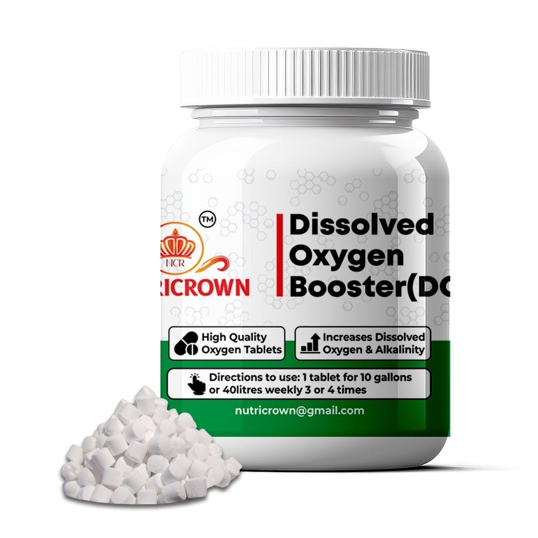 NUTRICROWN Dissolved Oxygen Booster(DOB) Oxygen Tablets for Fish & Shrimps Increases Dissolved Oxygen Alkalinity Stress Releaser Aquatic Animal Reduces Toxic Gases (180 GRMS) (B0CTCR2882) Amazon Price History, Amazon Price Tracker