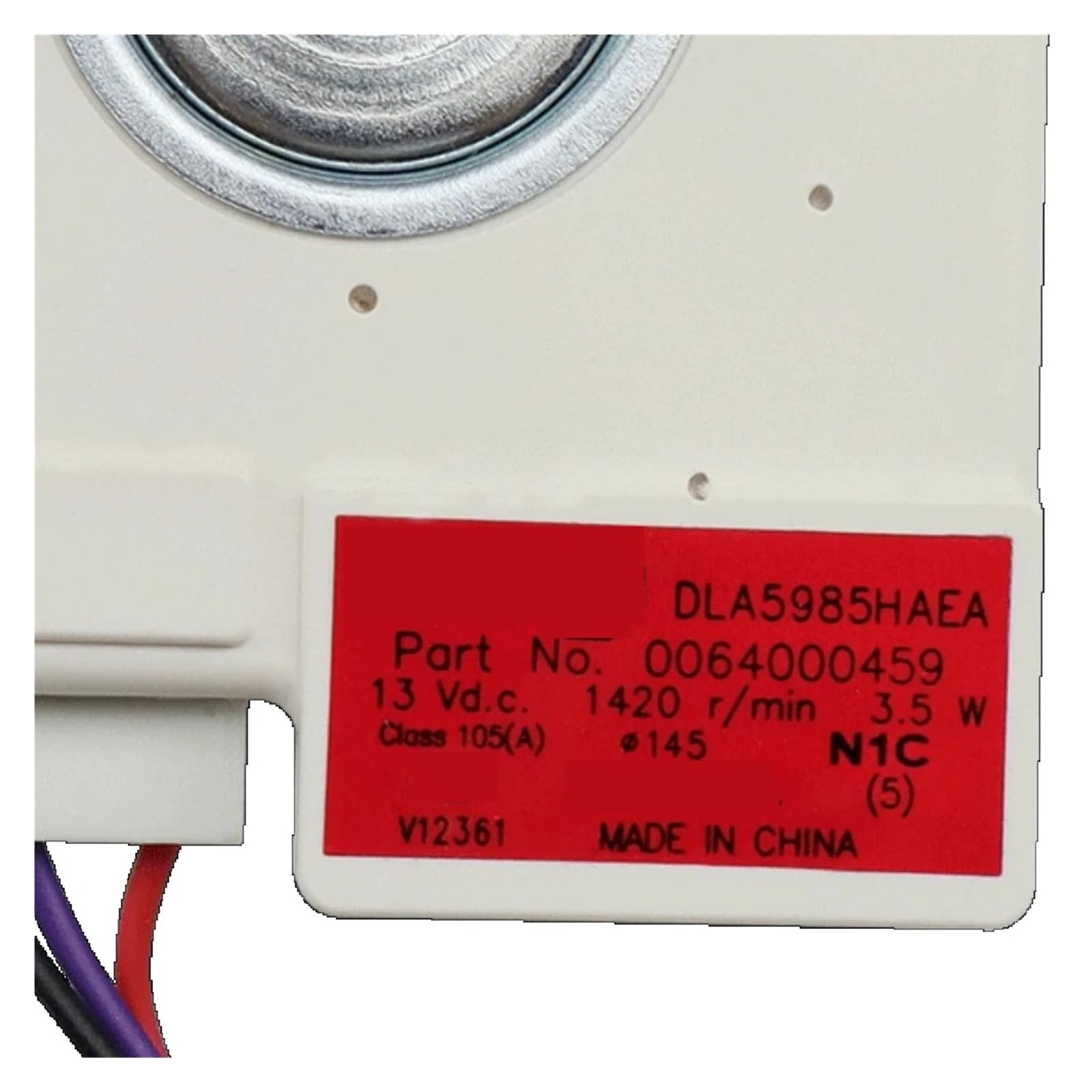 Refrigerator Cooling Fan Motor DLA5985HAEA?Compatible For Haier Refrigerator 0064000459 1420r/min 3.5W Fridge Radiator Freezer Parts