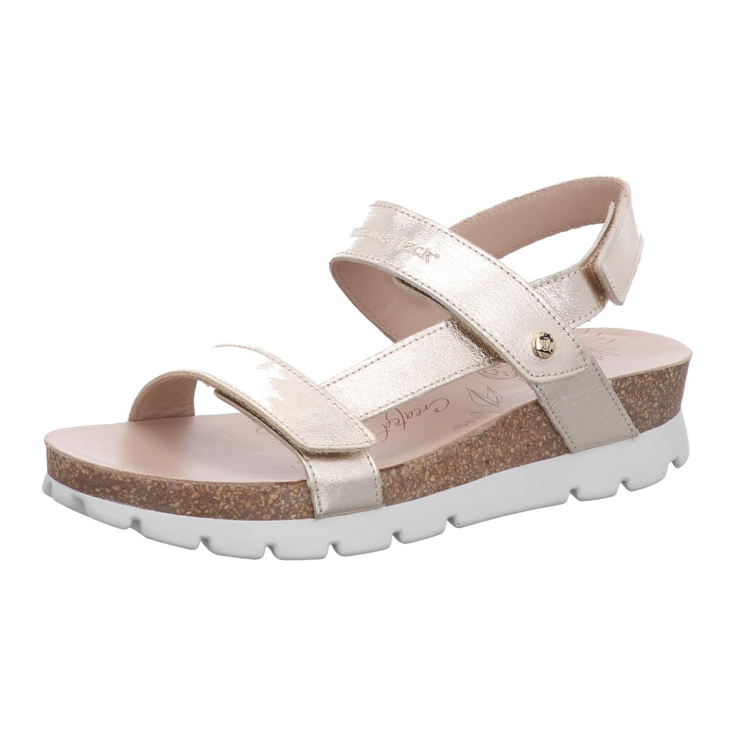 Panama Jack Women's Selma Shine Flat Sandal, Oro B1, 8 UK