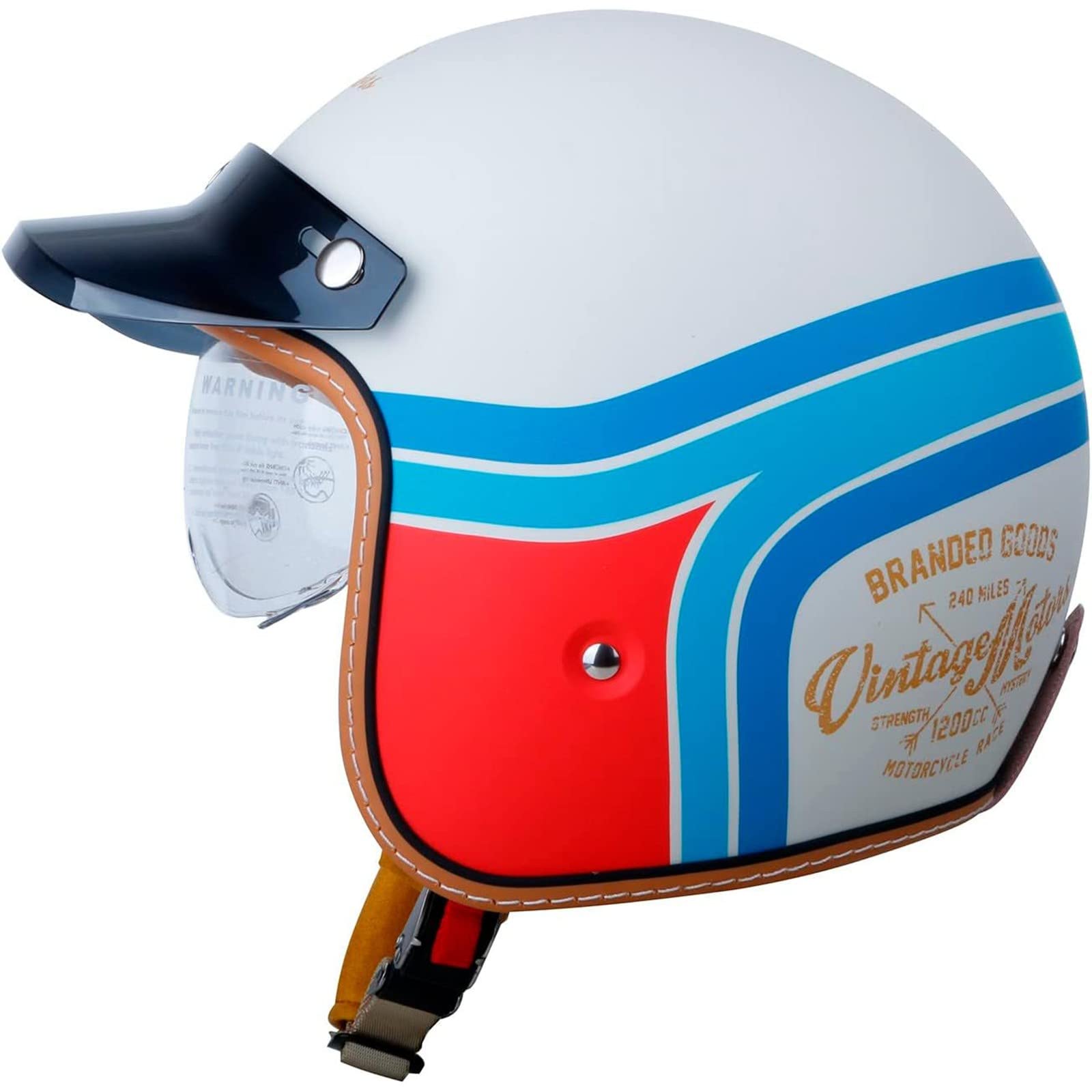 Casque De Moto Vintage Pour Hommes Et Femmes, Casquette De