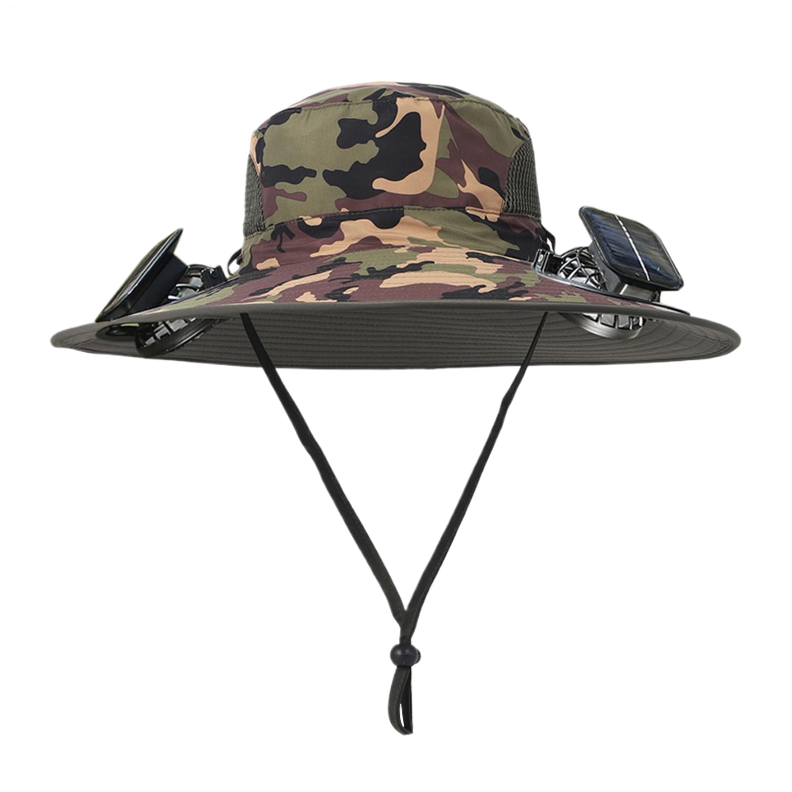 Cappello da Sole con Ventola Cappello a Secchiello con Falda Larga e Doppie