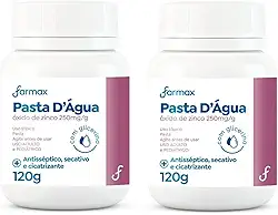Kit 02 Un Pasta D’Água com Glicerina e Óxido de Zinco 120g Alívio Imediato para Assaduras, Brotoejas, Queimadura Solar e Irritações Dupla Proteção e Cuidado Diário para Bebês e Adultos