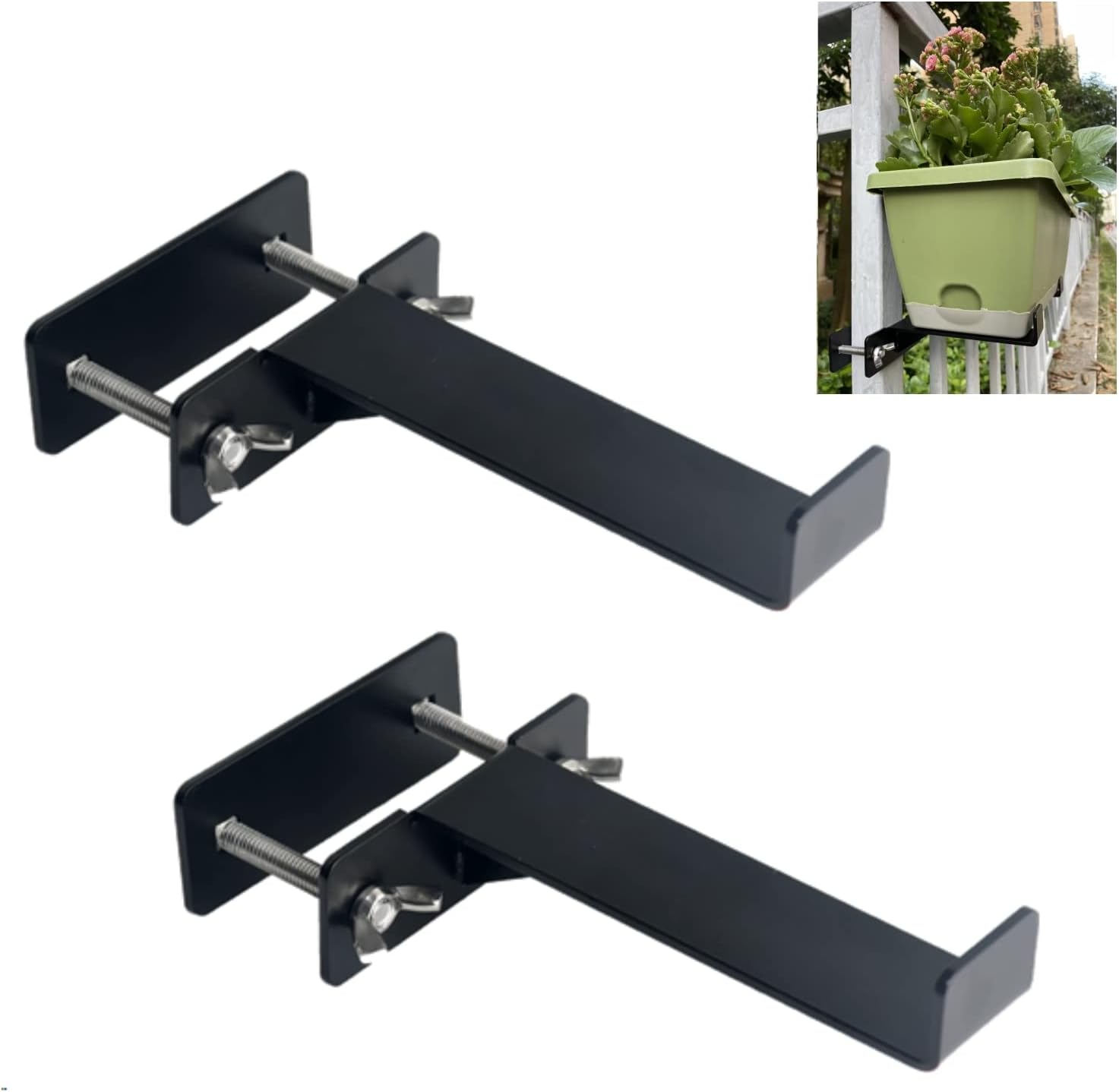 Deck Railing Planter Box Brackets, Universal Planter Box Outdoor
