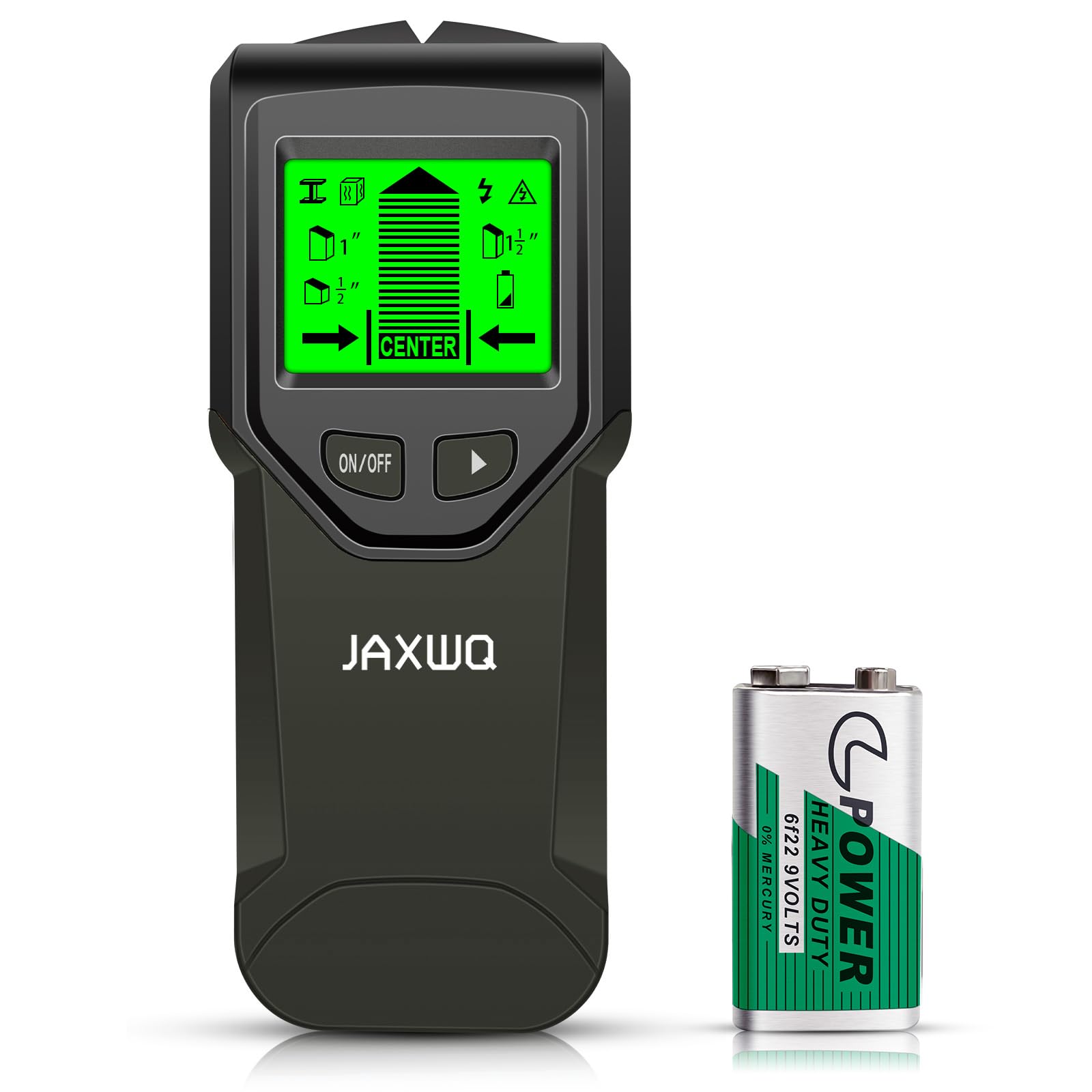 Stud Finder Wall Scanner - 5 in 1 Stud Finder Tool w/Smart Chip and HD LCD Display, Stud Detector Beam Finders for the Center and Edge of Wood AC Wire Metal Studs Joist Pipe (Bark)