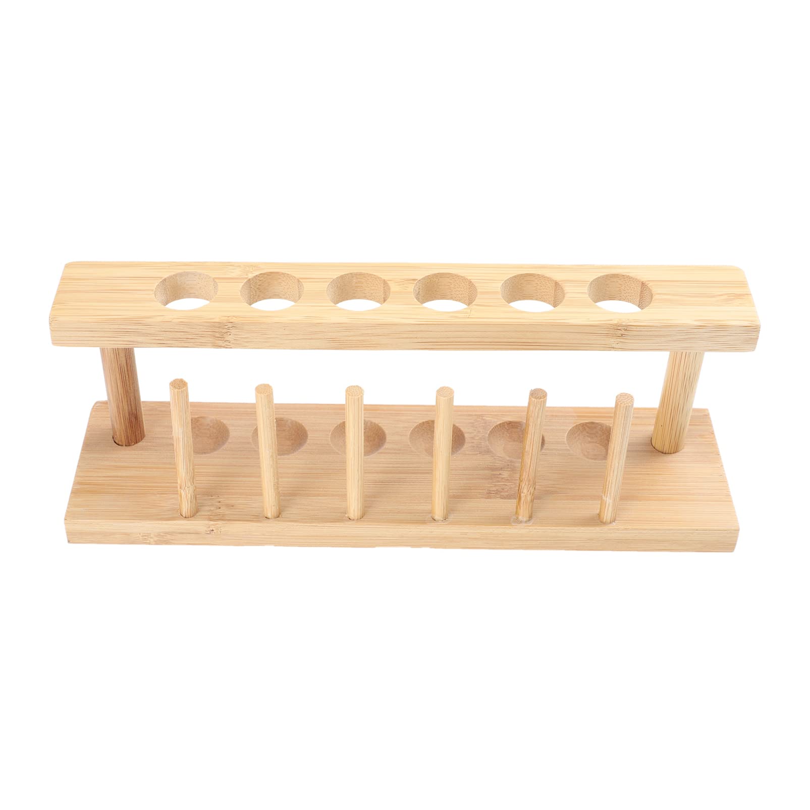 Buy Wooden Test Tube Rack Glass Vase Holder Vial Glasses Holder Rack 6