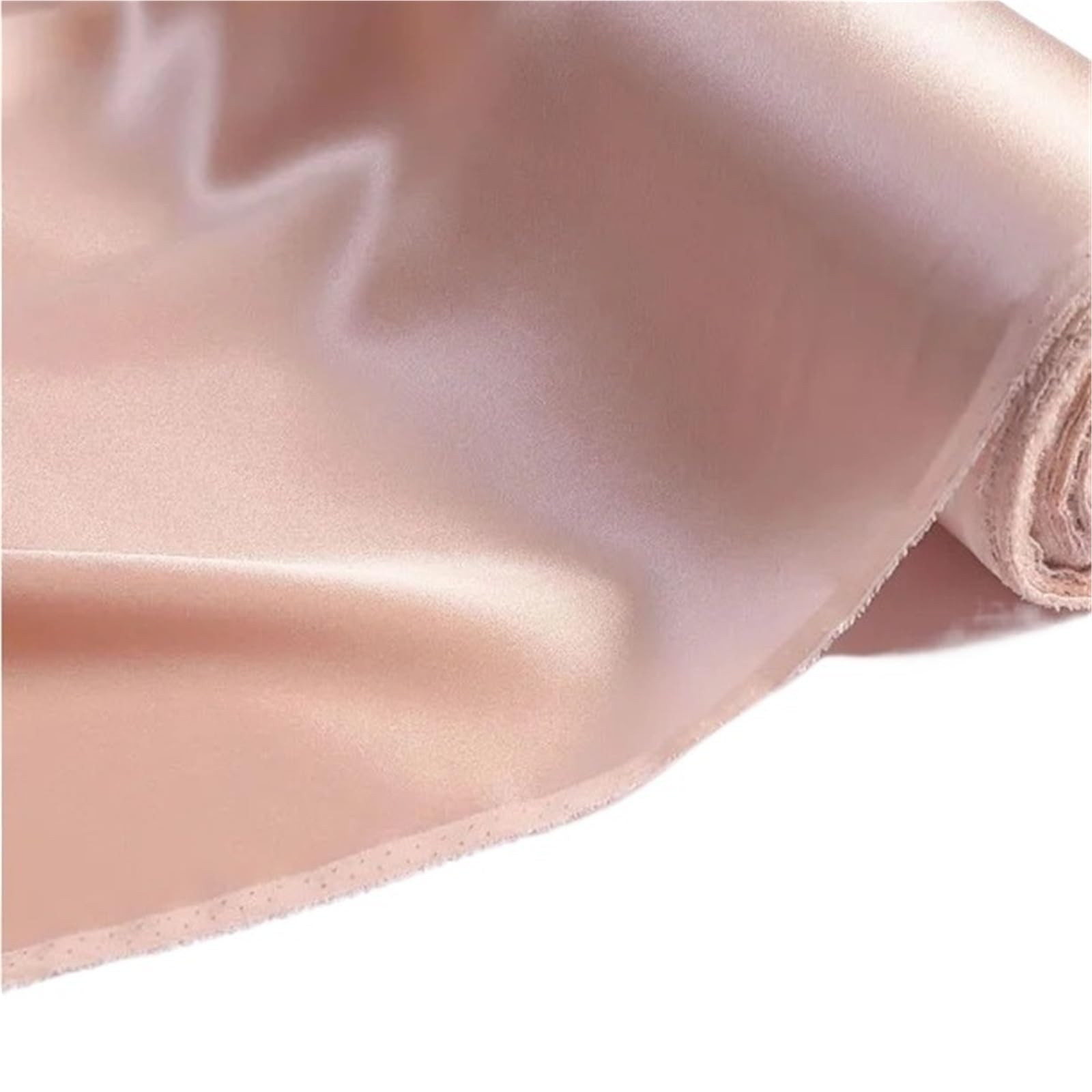 Satin Fabric Mulberry Silk Charmeuse Fabrics Textile Embroidery Garment Plain Satin Fabric(2,50x68cm)