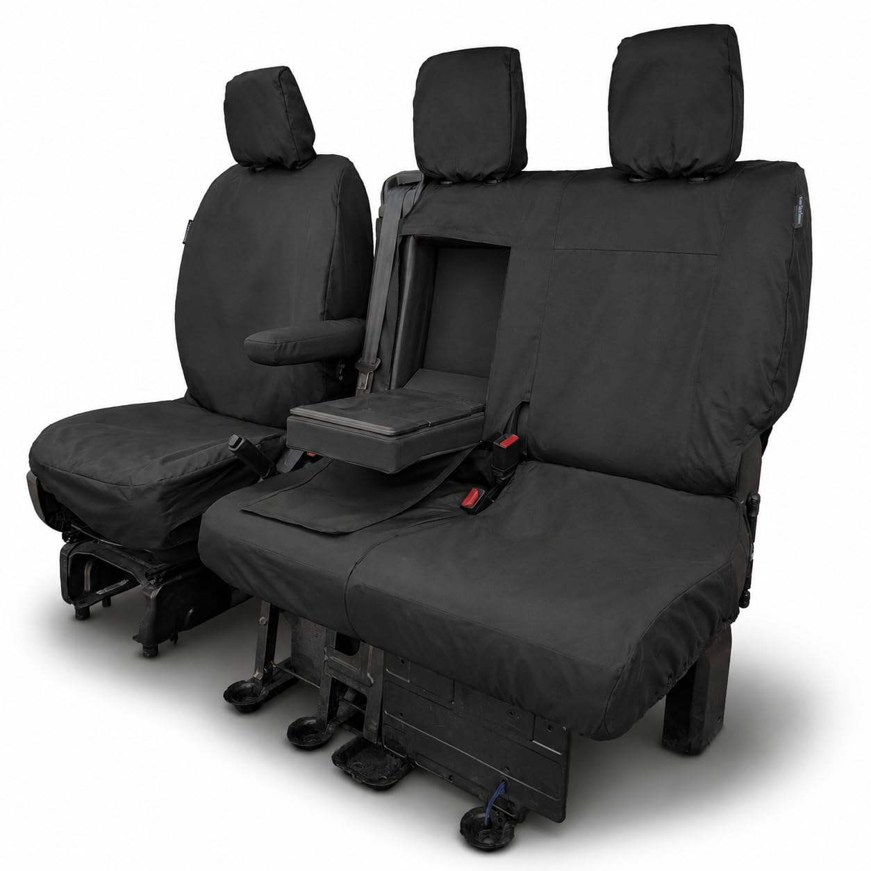 Tailored Seat Covers to Fit: Vauxhall Vivaro 2019+ Citroen Dispatch, Peugeot Expert, Toyota Proace 2016+ Fiat Scudo 2022+ Driver & Double Passenger (With 2 Base Cushions & Fold Down Tray)