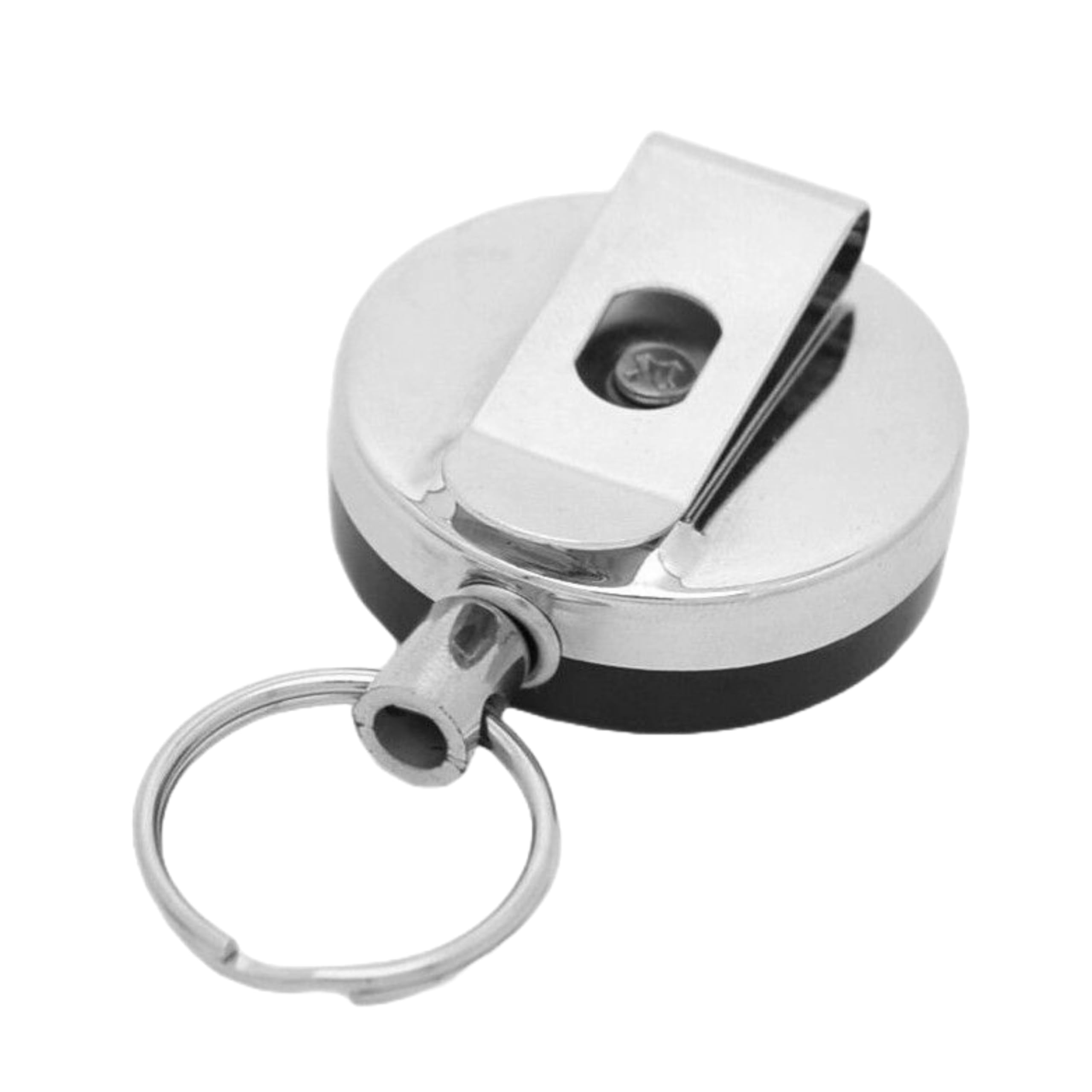 100 Pz Metallo Porta-Sci Pass con Metallschnur Jacobs Portabadge Porta Skipass Schluesseljojo Yoyo