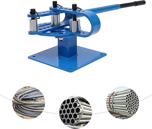 Miniatura 4 de Dobladora de tubos de alta calidad Dobladora de tubos de 1-12 pulgadas Máquina de doblado de sobremesa con 7 troqueles de tubos de metal Bender