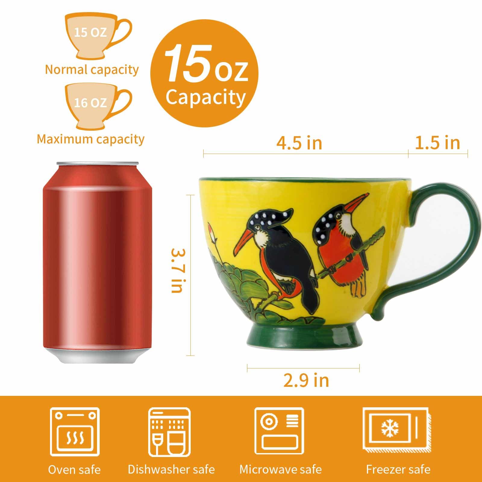 superyes Large Coffee Mugs Sets of 4 - Image 2