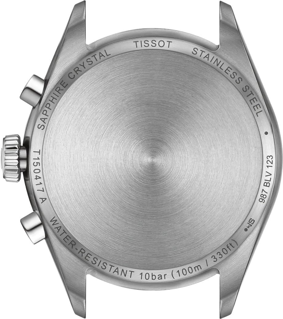 Tissot PR 100 Quartz Chronograph 40mm, Swiss Quartz Watch for Men, Stainless Steel Case, White Dial, T1504171101100